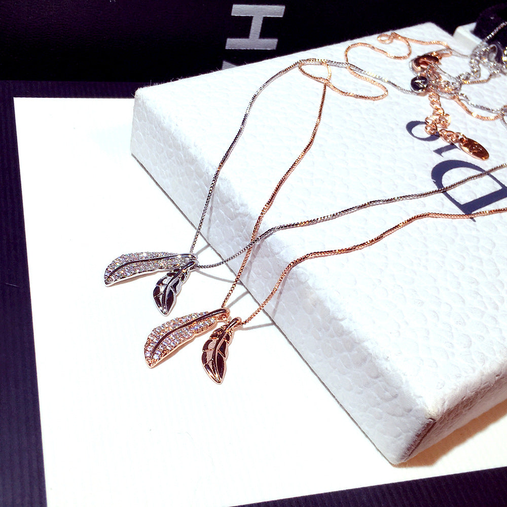 Aurebrisa Celestial Leaf Necklace